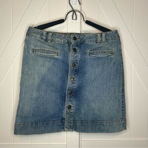 Ann Taylor LOFT‎ Button Down Denim Skirt Size 4.